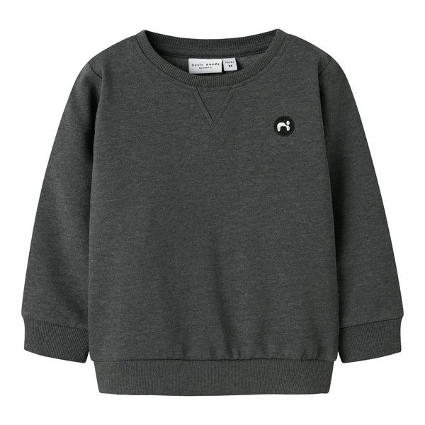 Name It Vimo Sweat Bluse - Dark Grey Melange