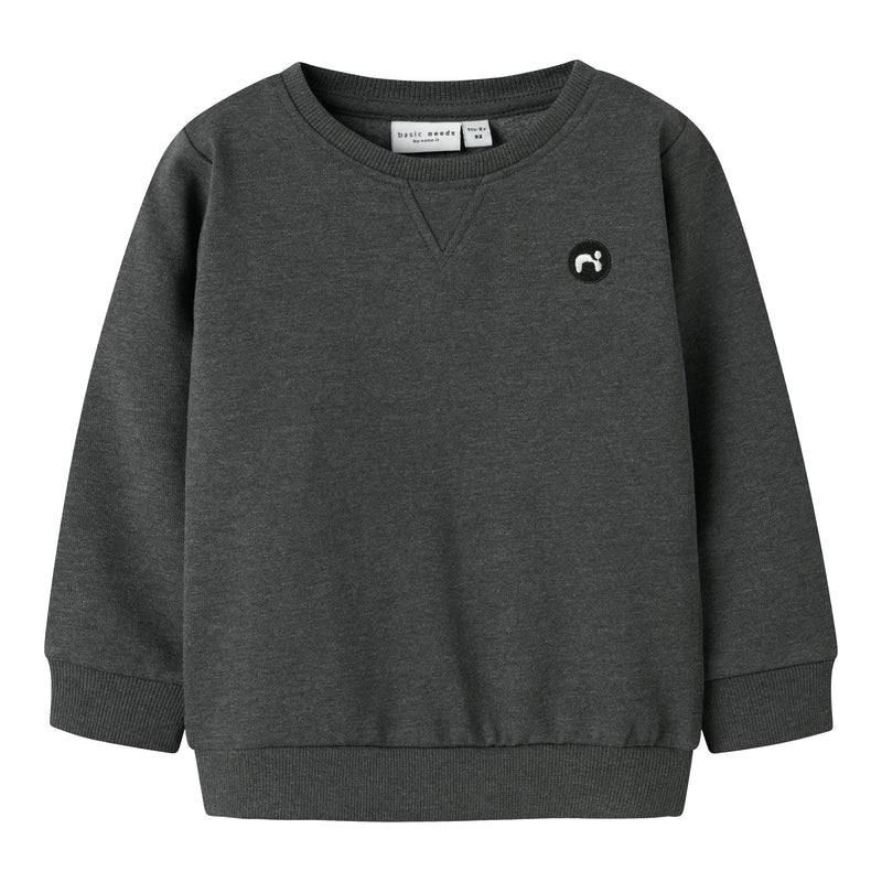 Name It Vimo Sweat Bluse - Dark Grey Melange