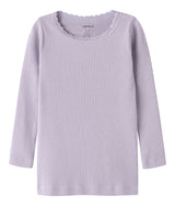 Name It Kab Bluse - Lavender Gray
