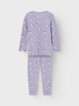 Name It NMFNIGHTSET Unicorn Rib Nattøj - Lavender Aura