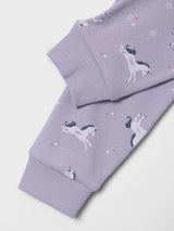 Name It NMFNIGHTSET Unicorn Rib Nattøj - Lavender Aura