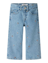 Name It Mini Rose Wide Jeans - Light Blue