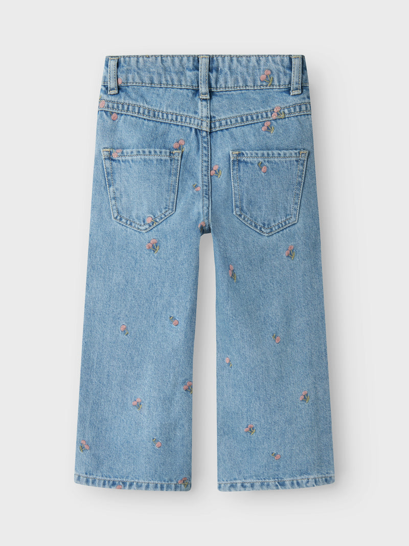 Name It Mini Rose Wide Jeans - Light Blue