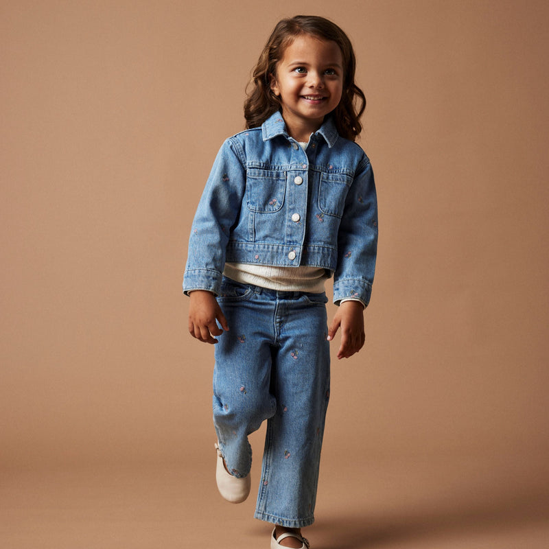 Name It Mini Piper Denim Jakke - Light Blue