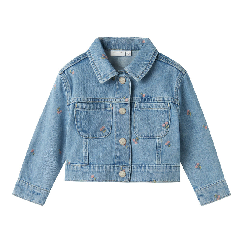 Name It Mini Piper Denim Jakke - Light Blue