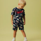 Name It Mary Hotwheels Shorts - Navy Blazer