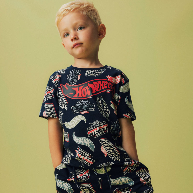 Name It Mary Hotwheels T-Shirt - Navy Blazer