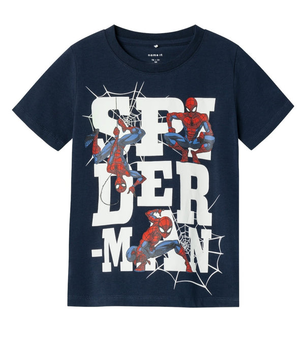 Name It NMMMAKAN Spiderman T-Shirt - Dark Sapphire