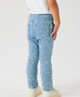 Name It Salli Slim Leggings - Heart Light Blue Denim