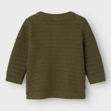 Name It Billy Strik Cardigan - Dusty Olive