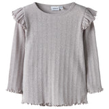 Name It Litta Bluse - Lilac Marble Melange