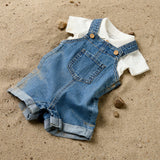 Name It Lou Shorts Overall - Medium Blue Denim