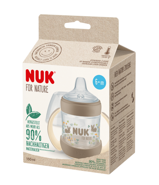 NUK for Nature Learner Drikkekop - Cream
