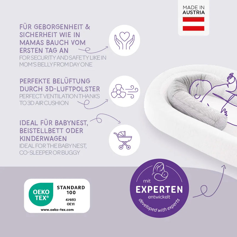 Träumeland Care Air Nest Formindsker - Grey Melange