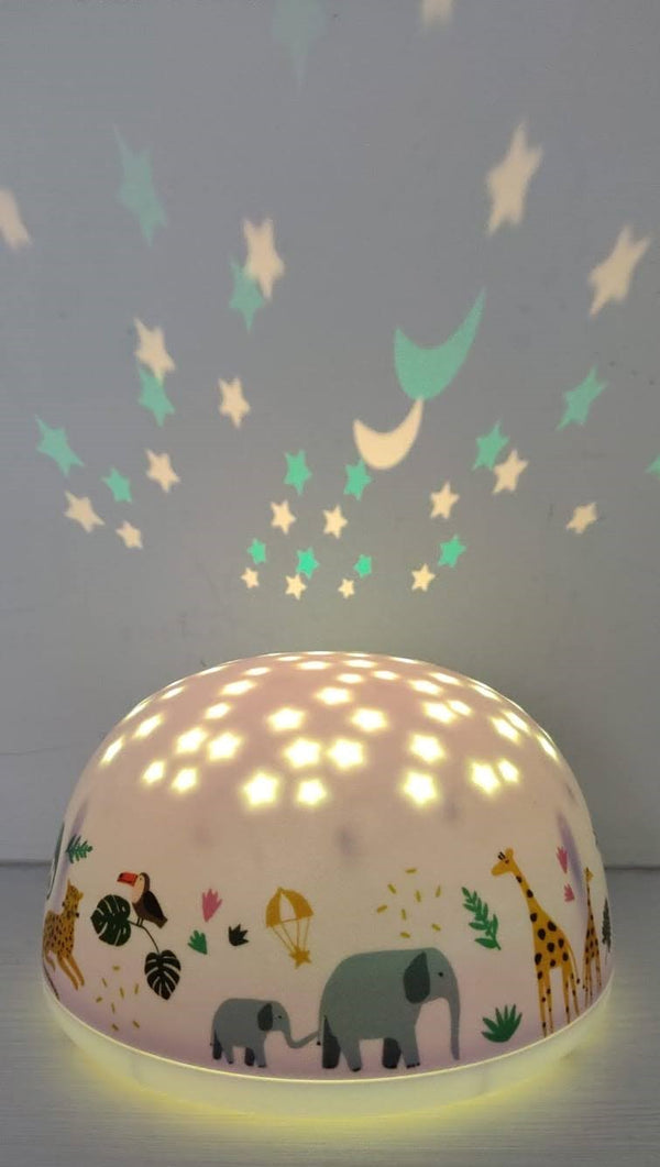 Olala Boutique Sirius Natlampe m. stjernehimmel - Safari
