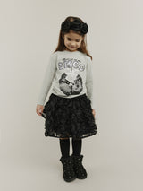 Sofie Schnoor Kids Mara Tyl Nederdel - Black