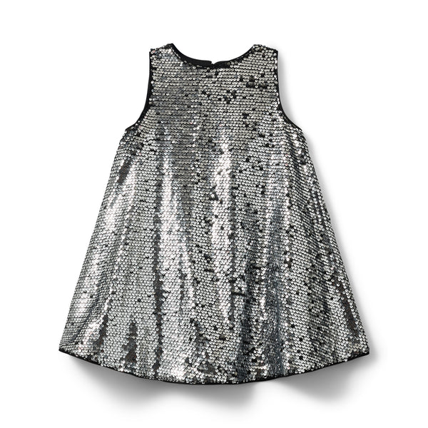 Sofie Schnoor Kids Glitter Kjole - Silver