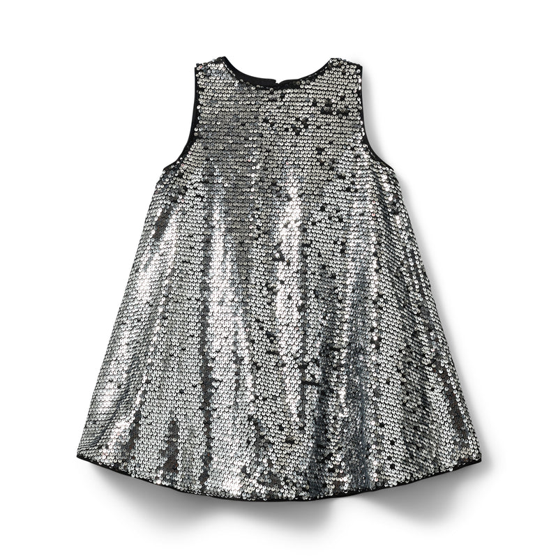 Sofie Schnoor Kids Glitter Kjole - Silver