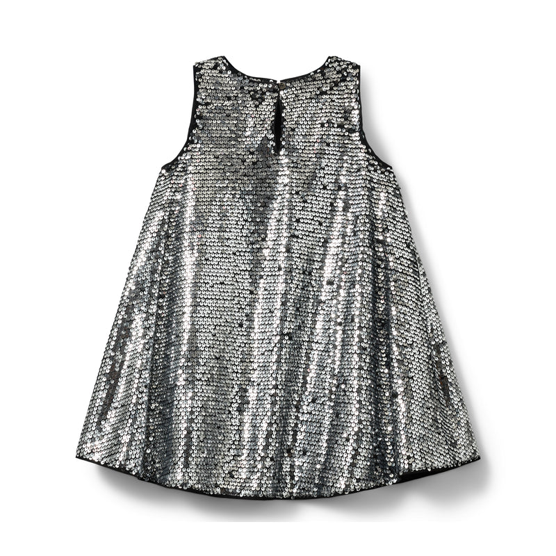 Sofie Schnoor Kids Glitter Kjole - Silver
