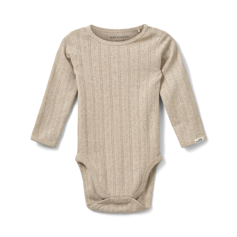 Sofie Schnoor Baby Dicte Pointelle Body - Beige