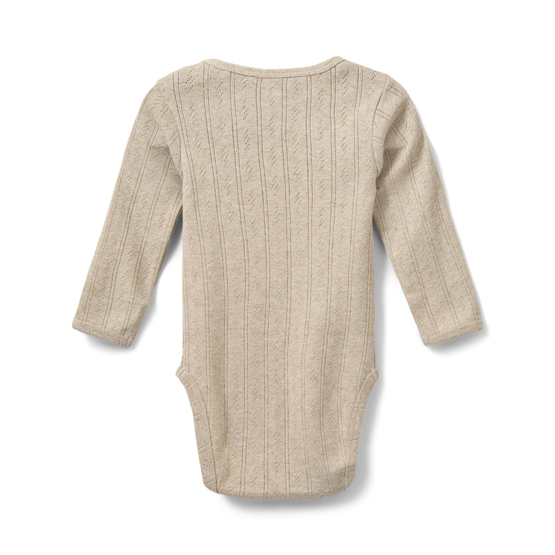 Sofie Schnoor Baby Dicte Pointelle Body - Beige