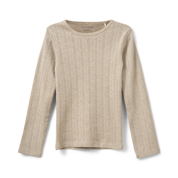 Sofie Schnoor Kids Petricia Pointelle Bluse - Beige