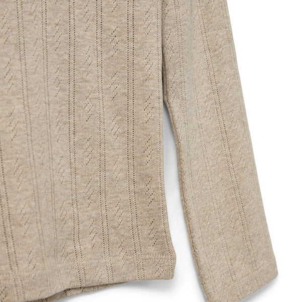 Sofie Schnoor Kids Petricia Pointelle Bluse - Beige