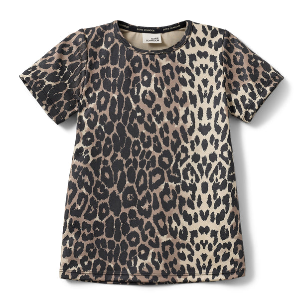 Sofie Schnoor Kids Asita T-Shirt - Light Brown Leopard