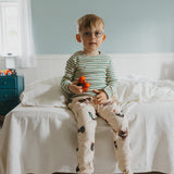 Petit Piao Sky Bluse - Frosty Spruce Striped