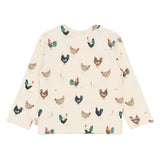 Petit Piao Star Bluse - Eggnog Rooster