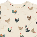 Petit Piao Star Bluse - Eggnog Rooster