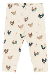 Petit Piao Star Leggings - Eggnog Rooster