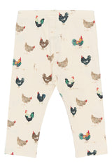Petit Piao Star Leggings - Eggnog Rooster