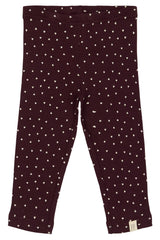 Petit Piao Leggings Modal Heart - Dark Grape