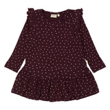 Petit Piao Kjole Modal Heart - Dark Grape