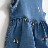 Petit Piao Jubii Spencer Cowboy Kjole - Light Blue