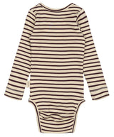 Petit Piao Body Modal Striped - Dark Grape