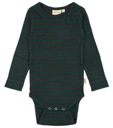Petit Piao Body Modal Striped - Dark Sea/Coffe Bean