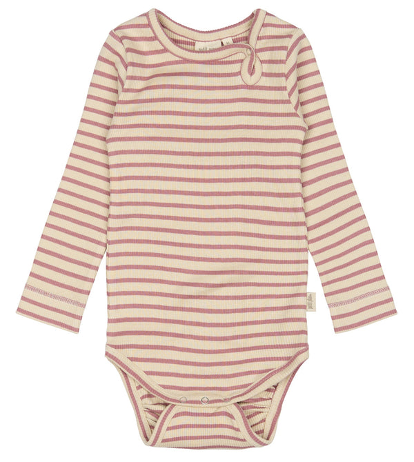 Petit Piao Body Modal Striped - Nostalgic Rose/Off White