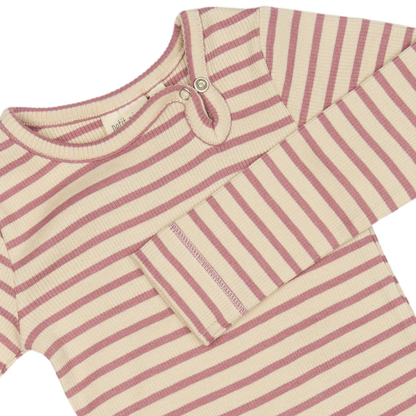 Petit Piao Body Modal Striped - Nostalgic Rose/Off White
