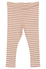 Petit Piao Leggings Modal Striped - Nostalgic Rose/Off White