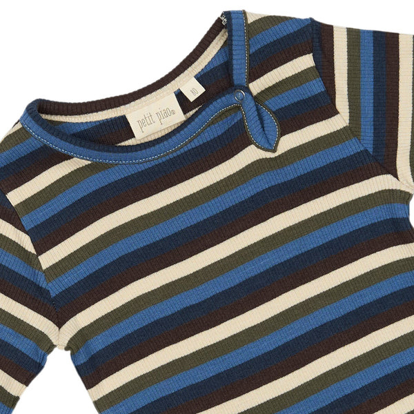 Petit Piao Body Modal Multi Striped - True Navy