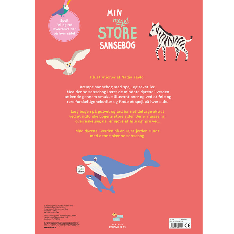 Forlaget Room2Play Min meget store Sansebog - Dyrene i verden