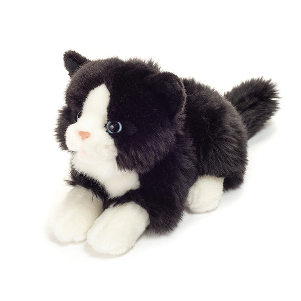 Teddy Hermann Liggende Kat - Sort-Hvid