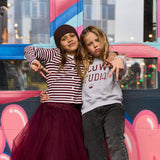 The New Moore Rib Cardigan - Gardenia Striped