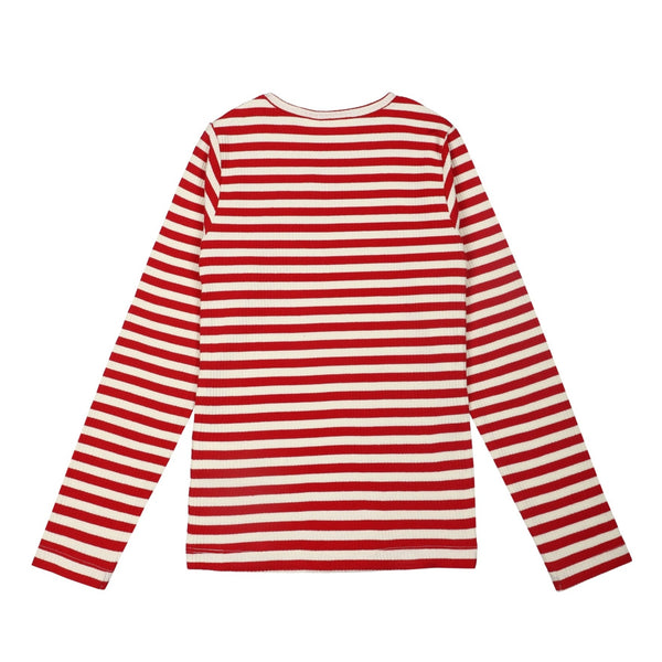 The New Fie Rib Bluse - Mars Red