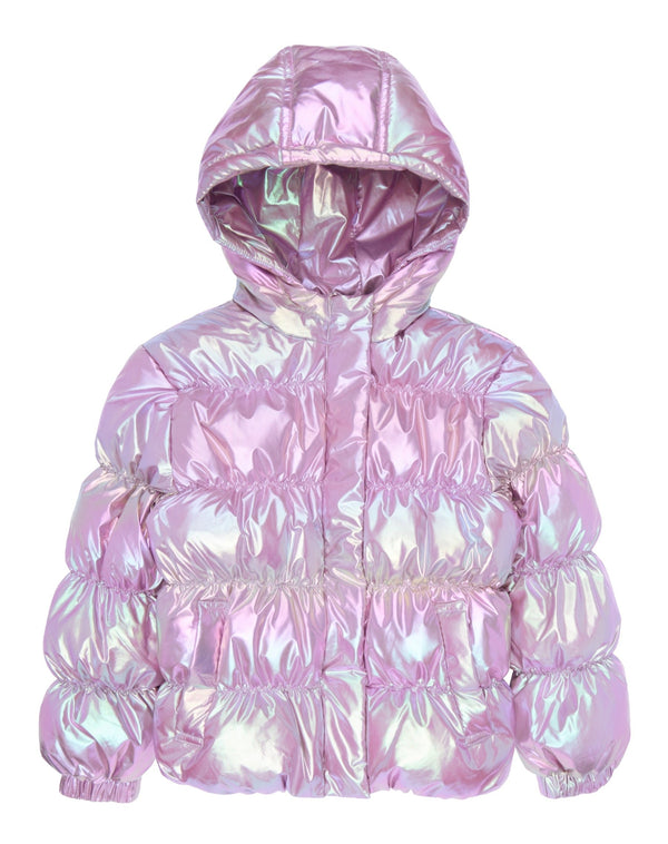 The New Lula Puffer Jakke - Orchid Haze Metallic