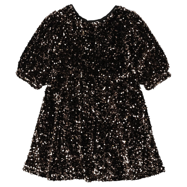 The New Marlin Sequin Kjole - Black Beauty