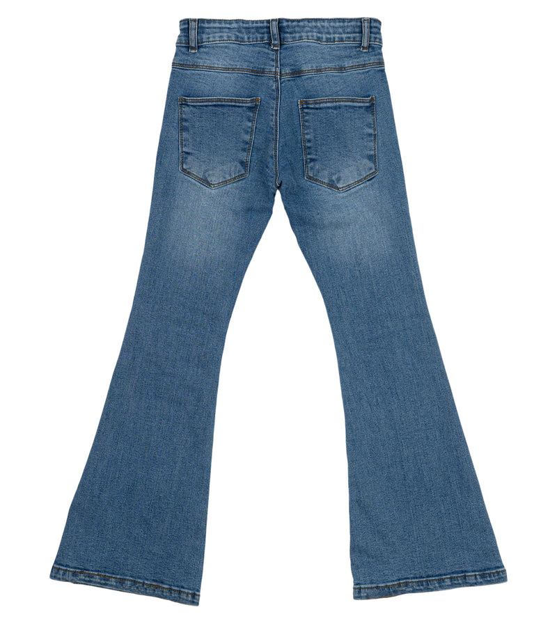 The New Laflared Jeans - Medium Blue Denim