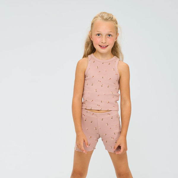 The New Oreta Rib Shorts - Adobe Rose
